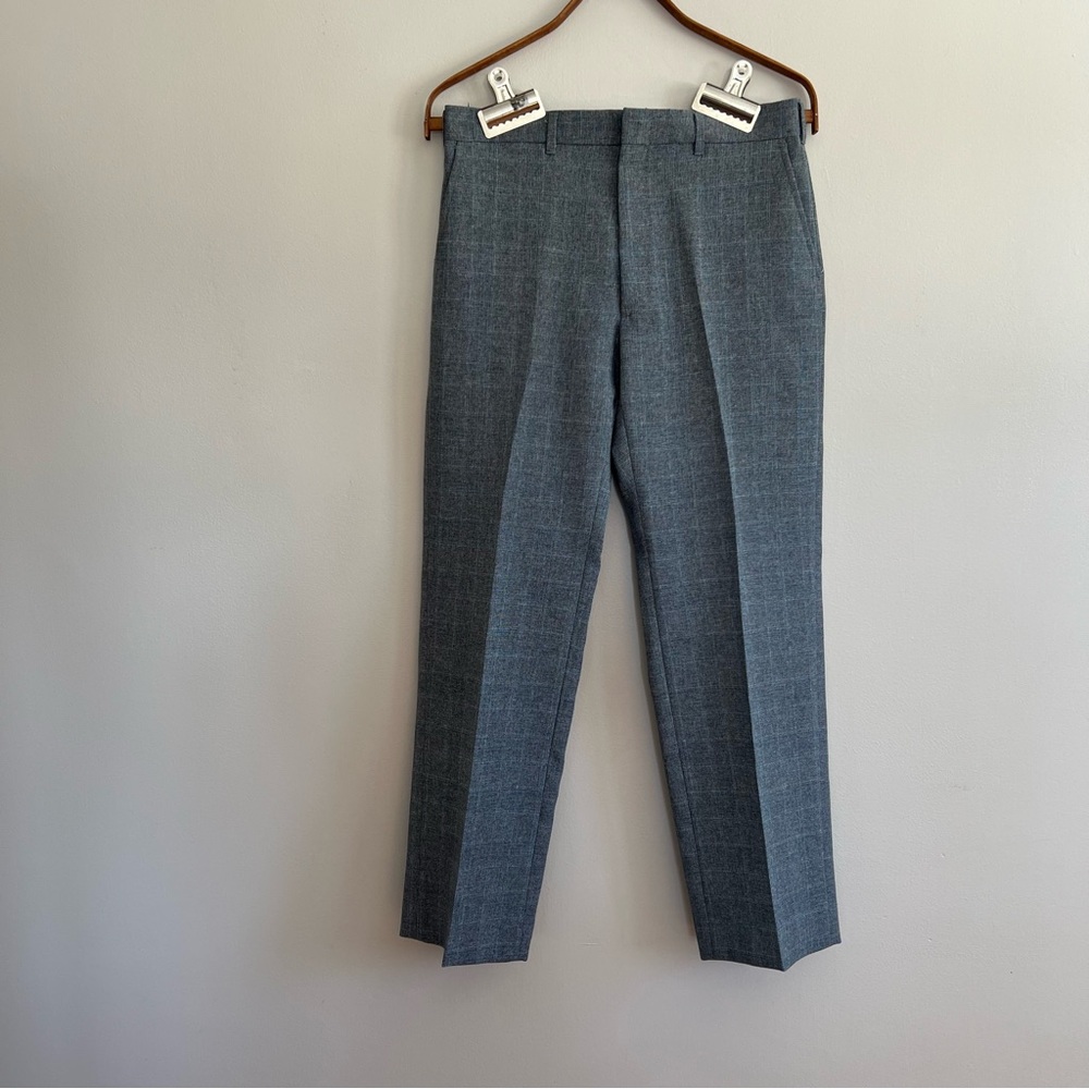 Reed St. James Men's Gray Plaid Pants